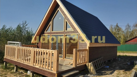 Строительство каркасного дома А-фрейм в д. Чижово Собинского района Владимирской области