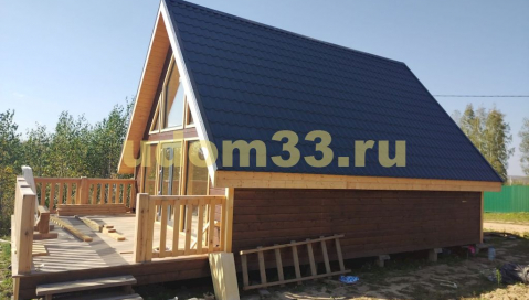 Строительство каркасного дома А-фрейм в д. Чижово Собинского района Владимирской области