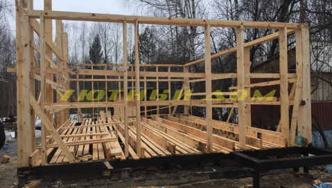 Строительство дома в СНТ «Лужки» Киржачского района