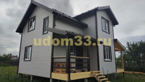 Строительство каркасного дома по проекту ДК-55 «Уютный» в г. Можайск Московской области