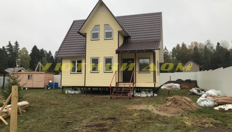 Строительство каркасного дома в деревне Папертники Пушкинского района Московской области