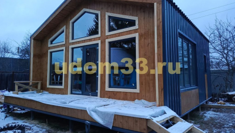 Строительство каркасного дома Барнхаус в СНТ Стекловолокно Гусь-Хрустального района Владимирской области