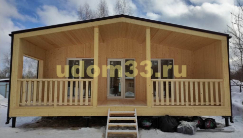 Строительство каркасного дома барнхаус в саду Связист Владимирской области