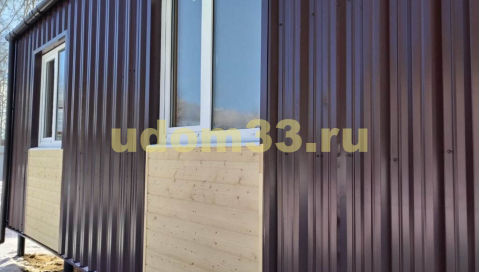 Строительство каркасного дома барнхаус в саду Связист Владимирской области