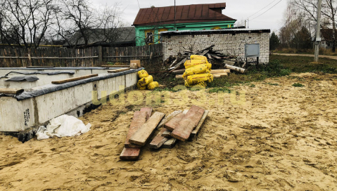 Строительство дома из оцилиндрованного бревна в деревне Угор Собинского района Владимирской области