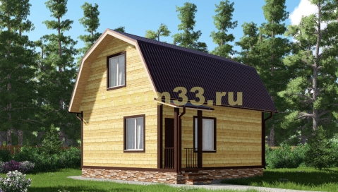 Дачный дом 7.2х7.4 под ключ. Проект ДКД-18